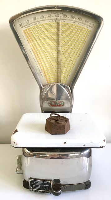 1957 berkel single-shelf scale