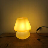 Mushroom lamp polished glass