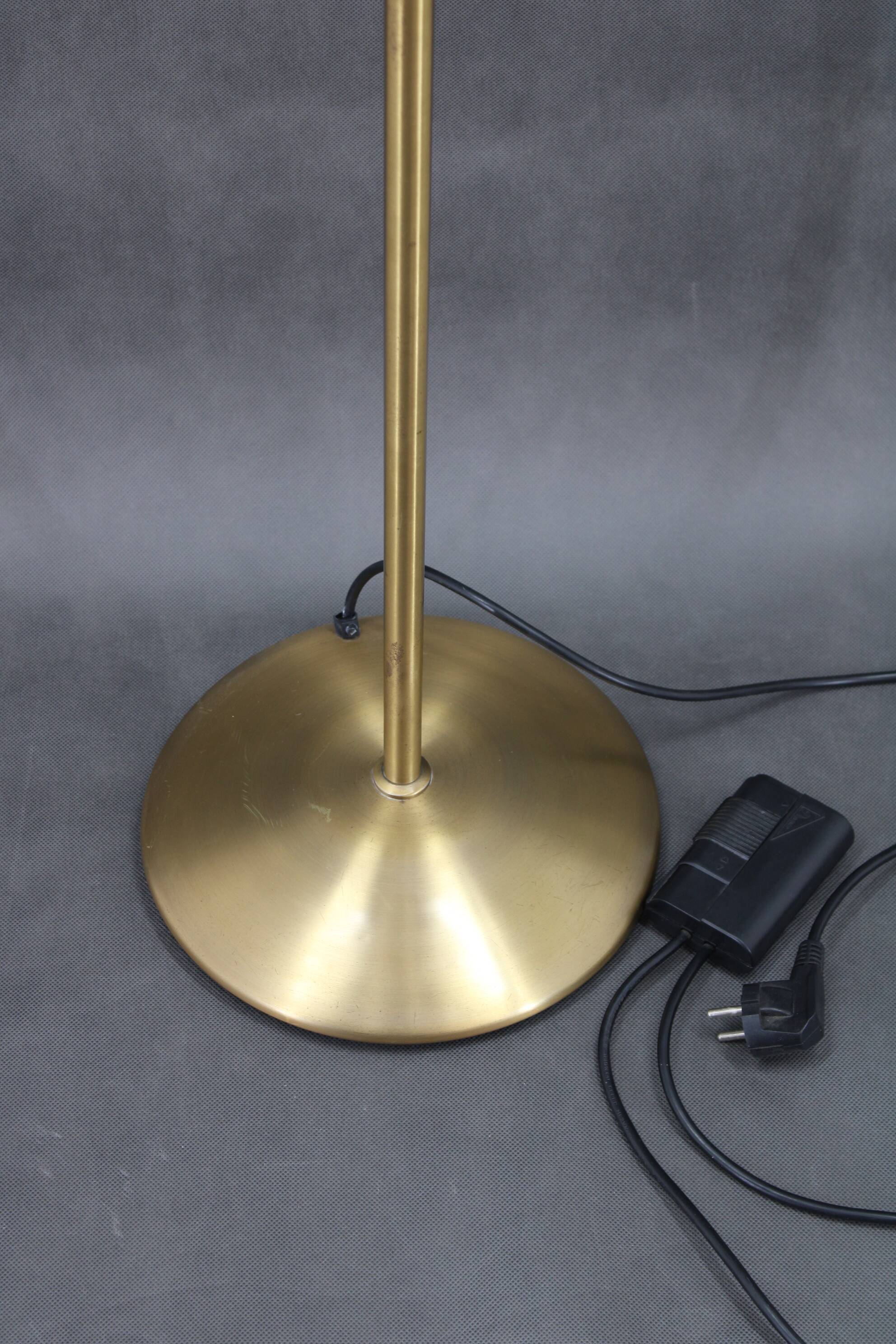 1980 Italian Halogen Brass Floor Lamp