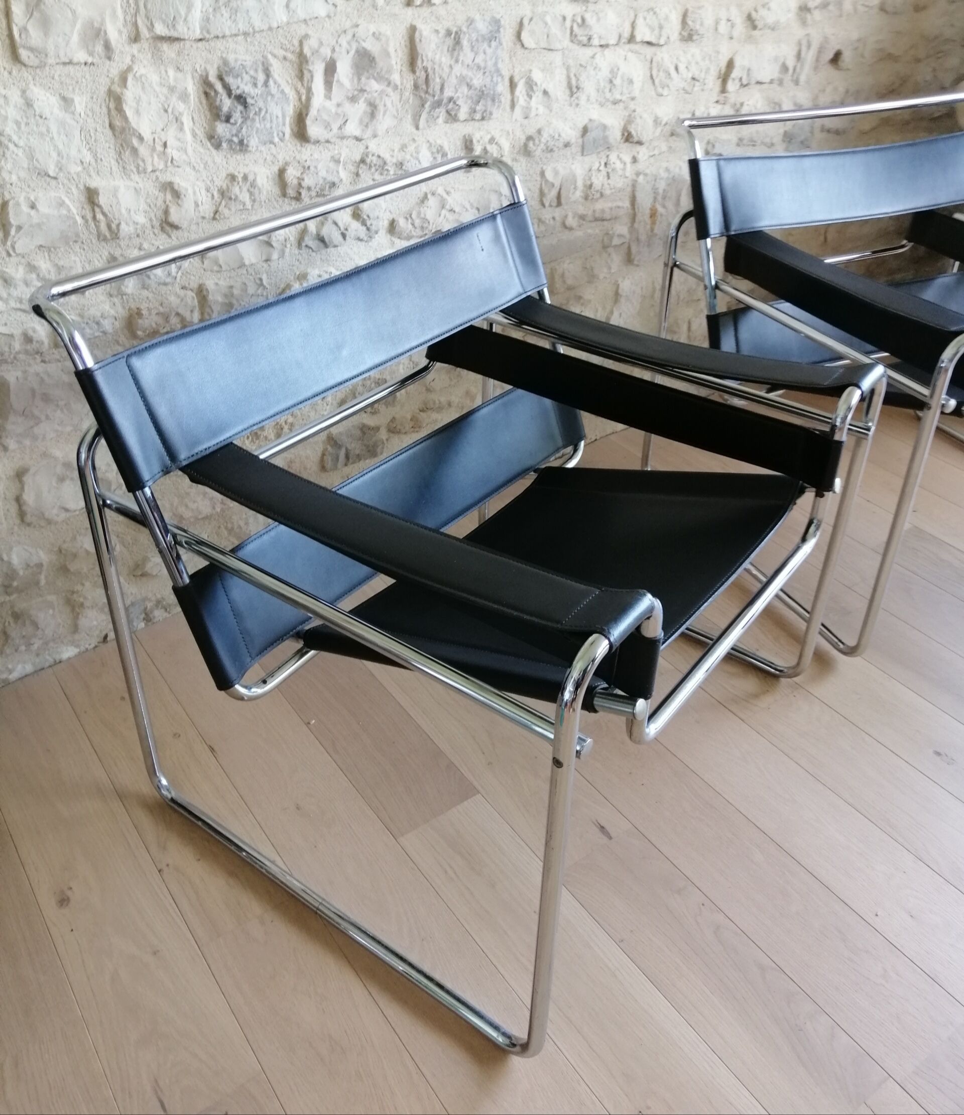Wassily armchairs by Marcel Breuer
