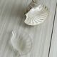 Silver-plated shell butter dish
