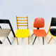 Four colourful chairs