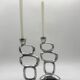 Pair of candlesticks "Circle" – Matthew Hilton, 1980s