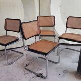 Series of 4 chairs Marcel Breuer Cesca b32