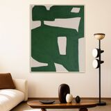 Abstract minimalist Organic green by Bodasca