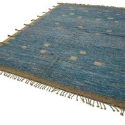 Handmade Turkish One of a Kind 281 cm x 380 cm Blue Wool Carpet