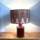 Upcycled vintage lamp - upcycling - Bordeaux ceramic