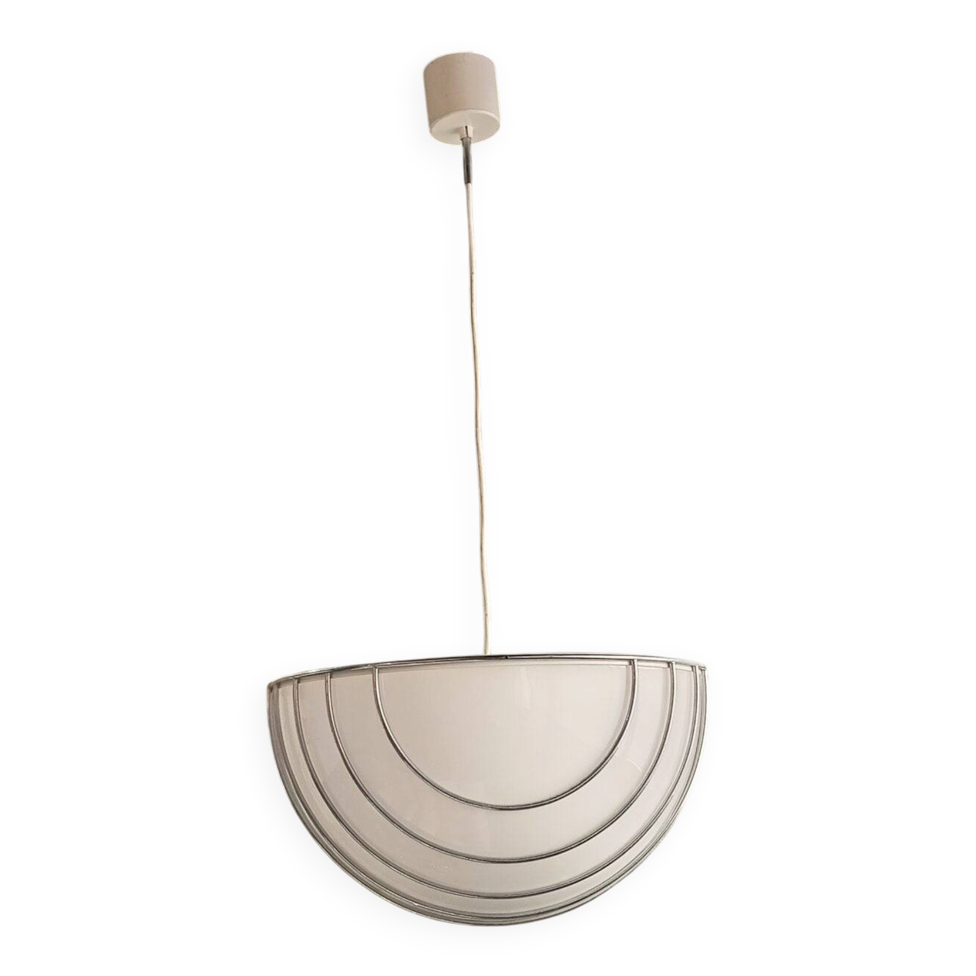 Cage pendant lamp by Adalberto Dal Lago for Esperia, 1970s