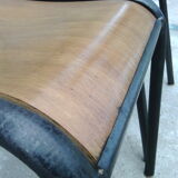 Two vintage school chairs