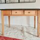 Old farm trade table 4 drawers