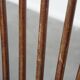 Ensemble de 8 chaises Windsor vintage en bois à dossier fuseau des années 1970