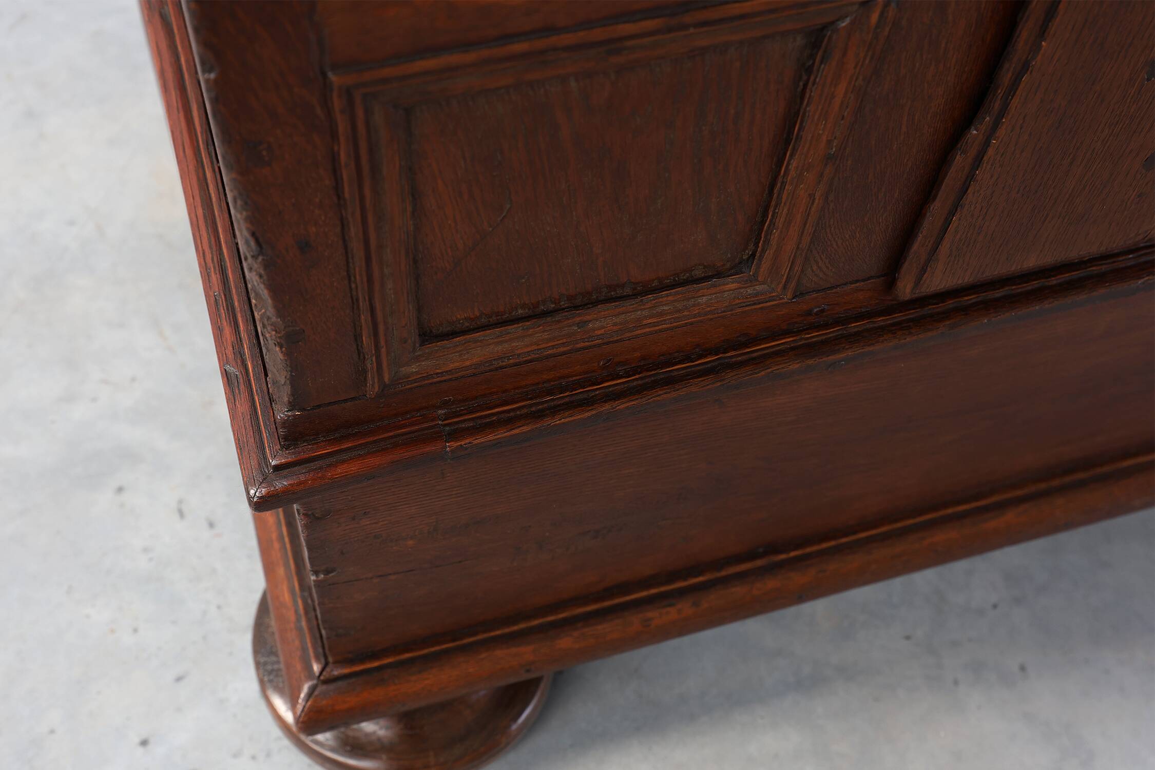 French 16th Century Antique oak hand carved wardrobe