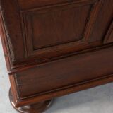 French 16th Century Antique oak hand carved wardrobe