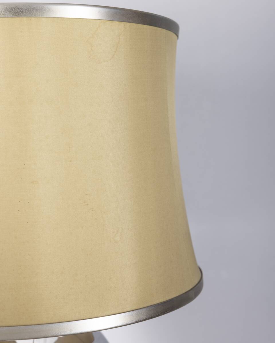 Vintage 1970s floor lamp with chromed metal spheres, Italian design