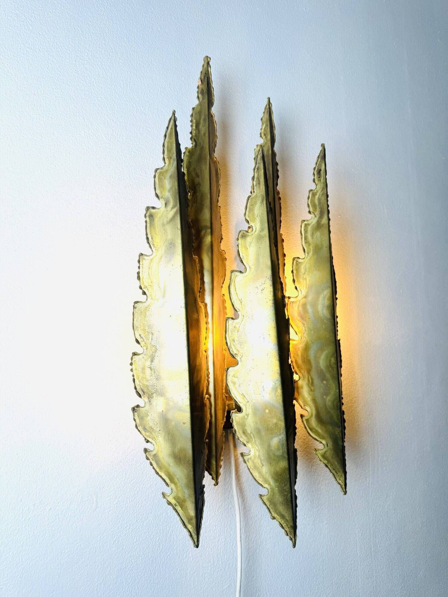 Large Model 5195 Brutalist Wall Light By Svend Aage Holm-Sørensen For Holm-Sørensen & Co, Denmark 1960S