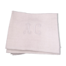 Lot de 17 serviettes anciennes damassées et monogramme AC