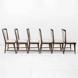 Set of 6 Osvaldo Borsani Mid-Century Modern Italian Bouclè Dining Chairs