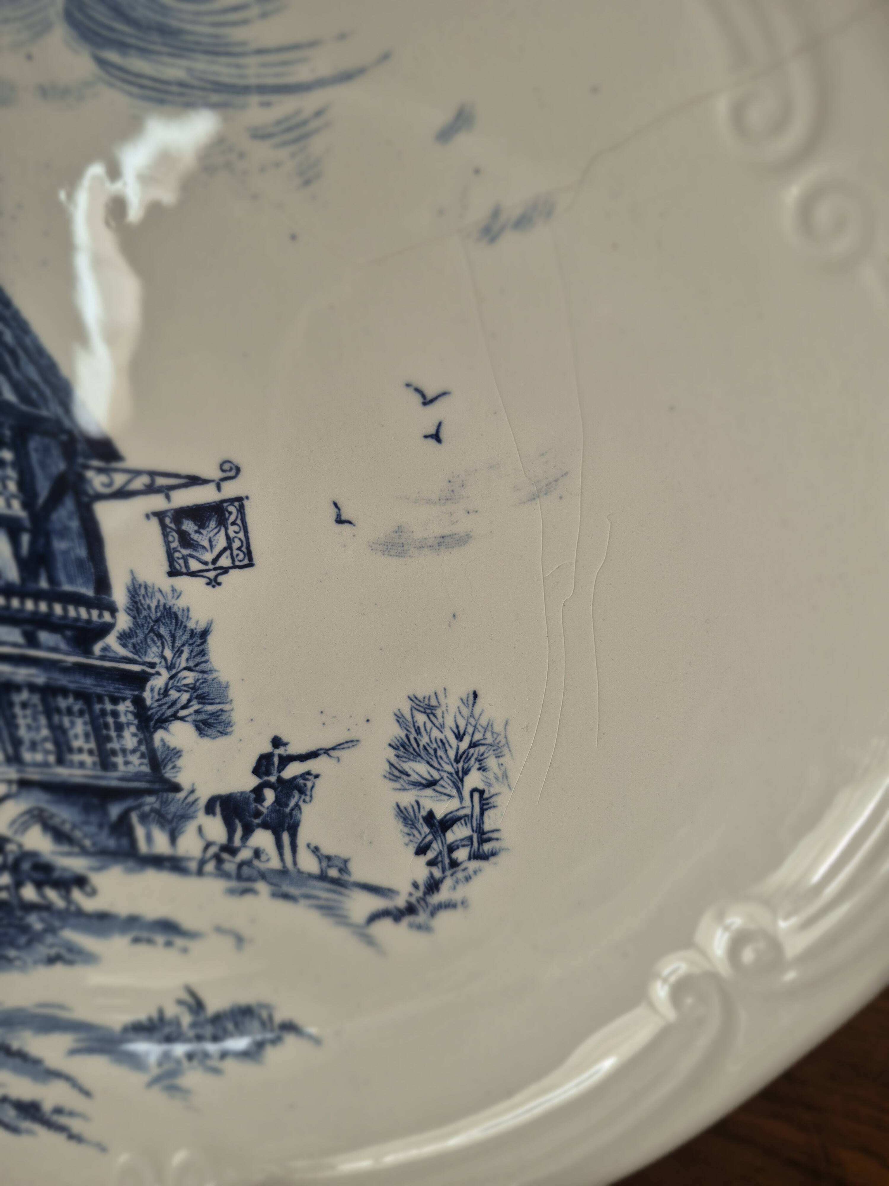 Vintage Gien oval platter