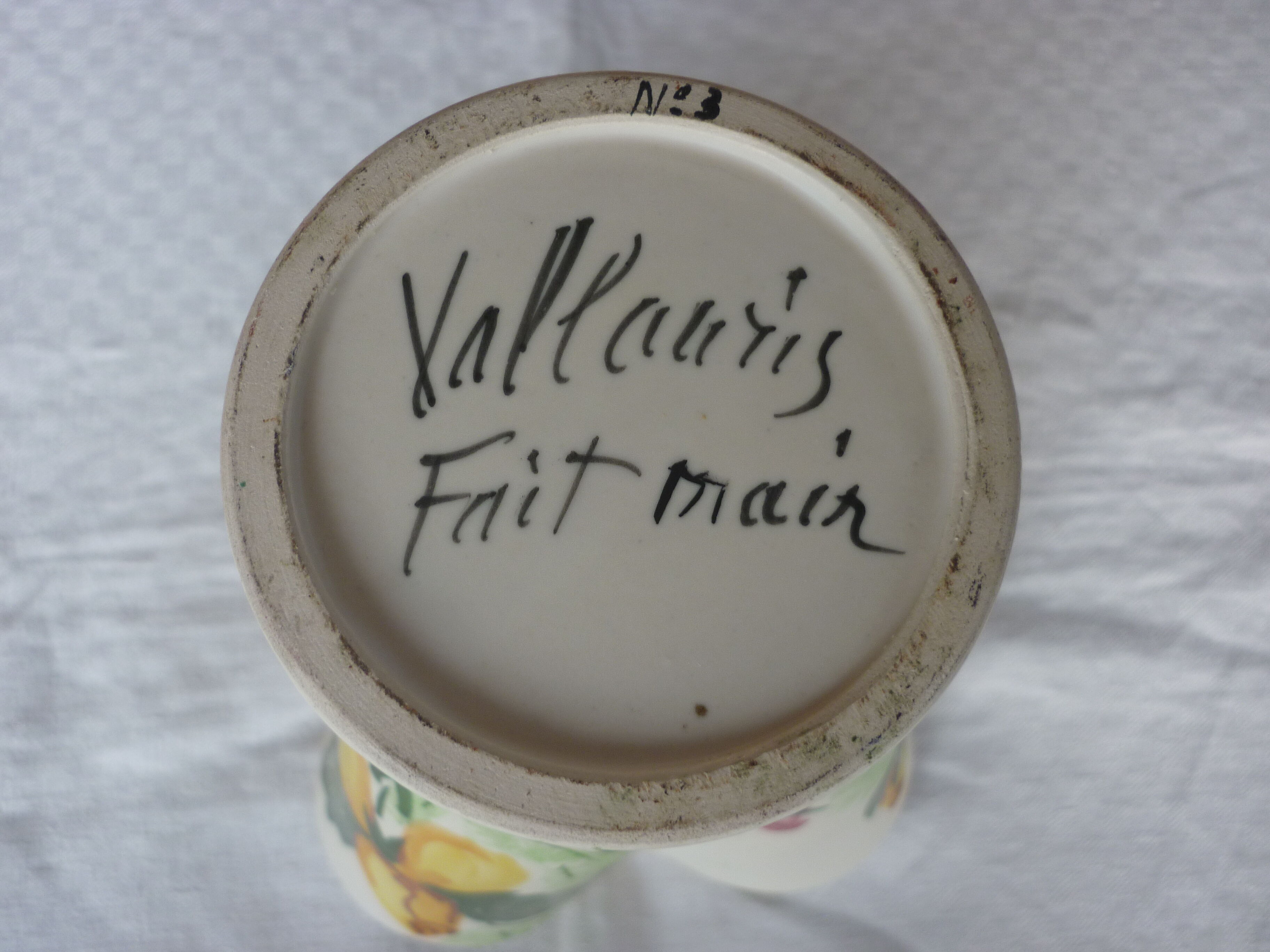 Vallauris cermal corolla vase