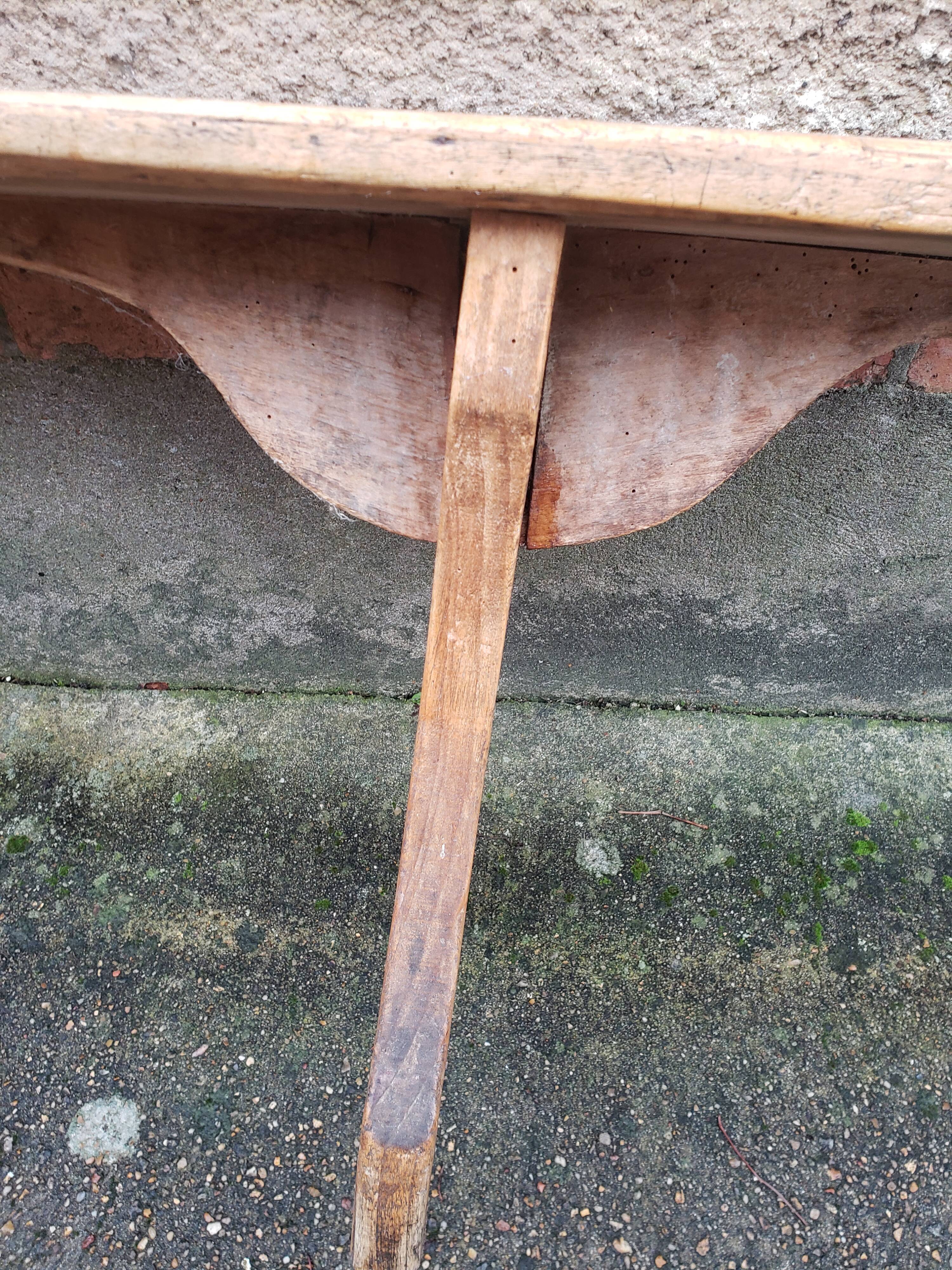 Wooden farm bench "perch"