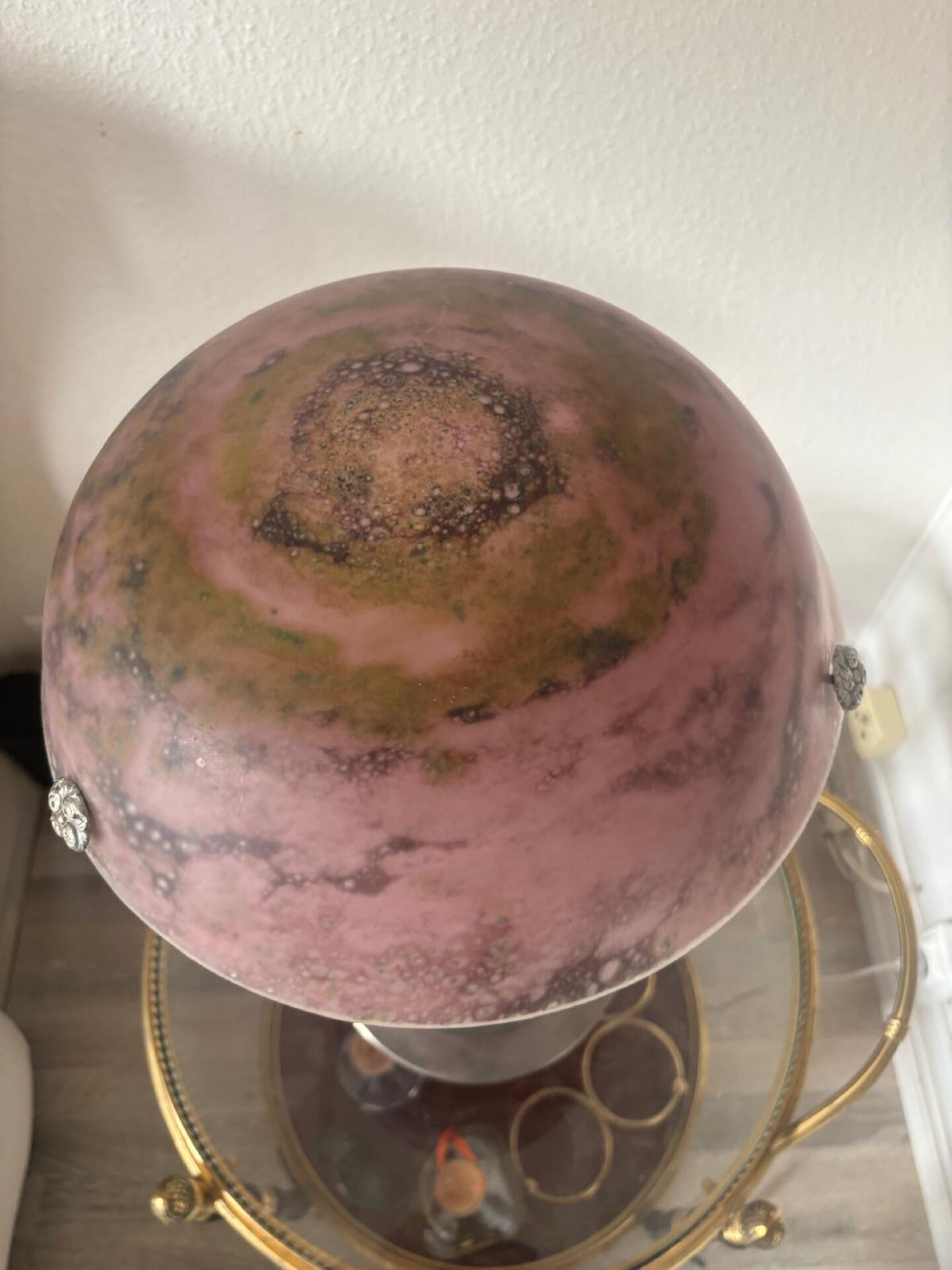 Large art deco mushroom lamp 1930 - jean noverdy - 60cm