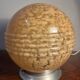 Clichy glass globe table lamp with aluminum base