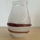 Vintage miniature vase in bubbled glass paste