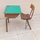 Old vintage children's school desk
