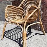 Rattan armchair (60s/70s)