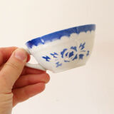 Vintage cups stencil pattern x 6, vintage, 1950