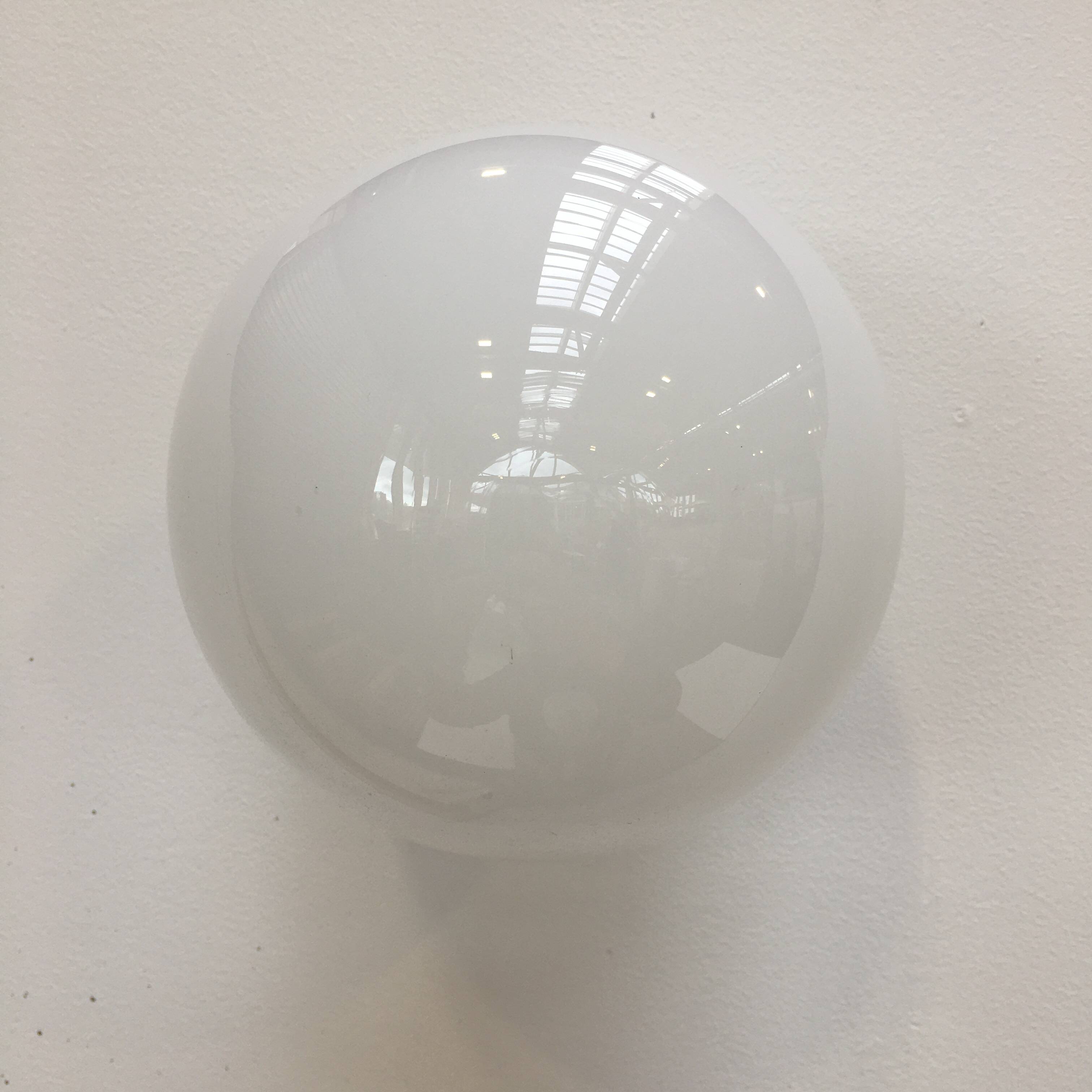 Opaline ball wall light