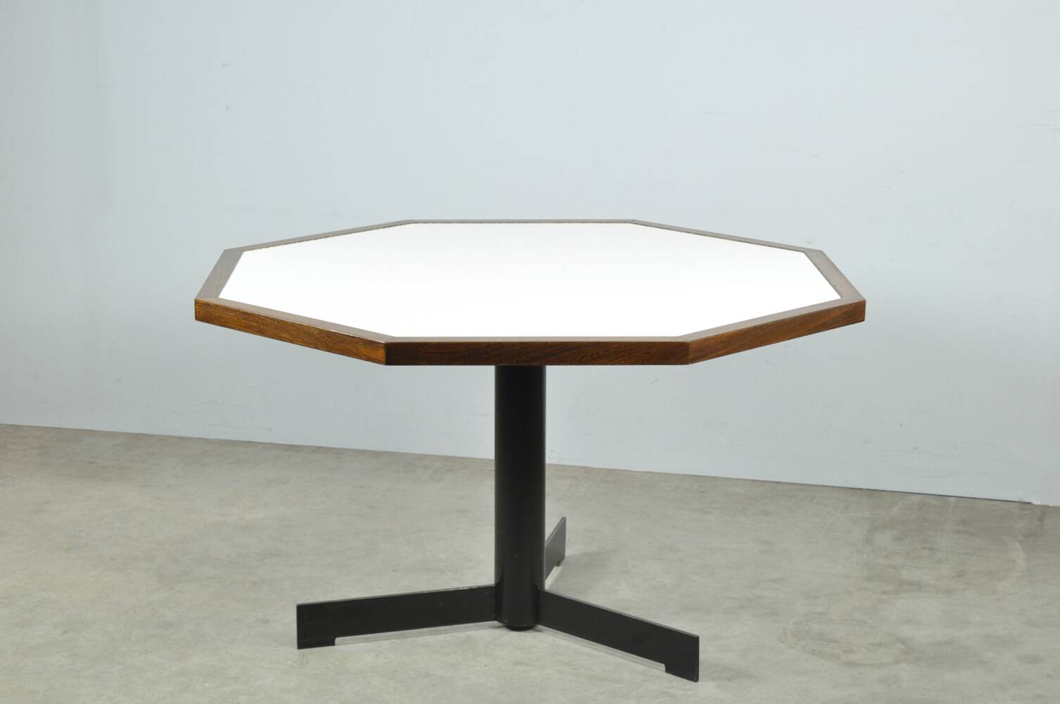Modern vintage wengé dining table by OV Rotterdam, 1970s