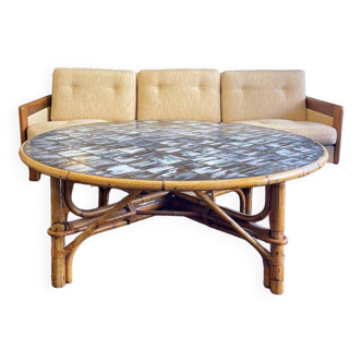 Audoux & Minnet style  coffee table