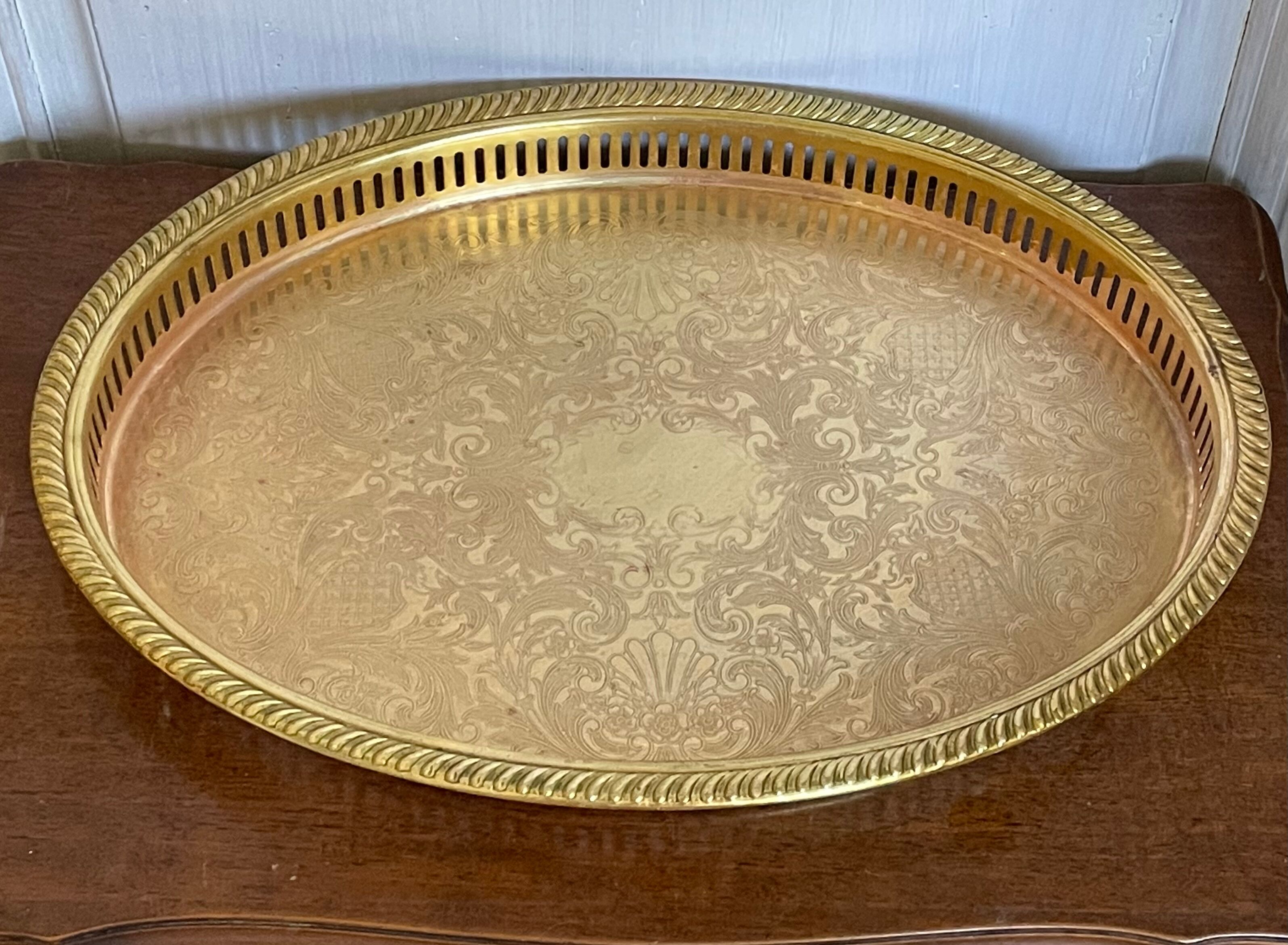 Engraved brass top