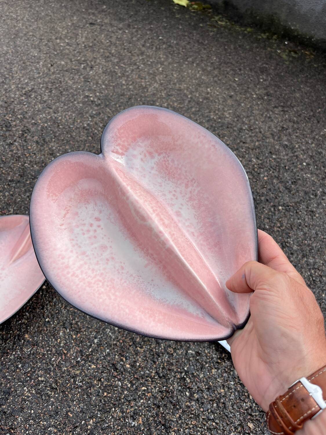 Pol Chambost ceramic dish set, 1960, seashell design