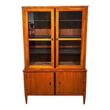 Vitrine Biedermeier en bois de cerisier, sud de l'Allemagne, 1830
