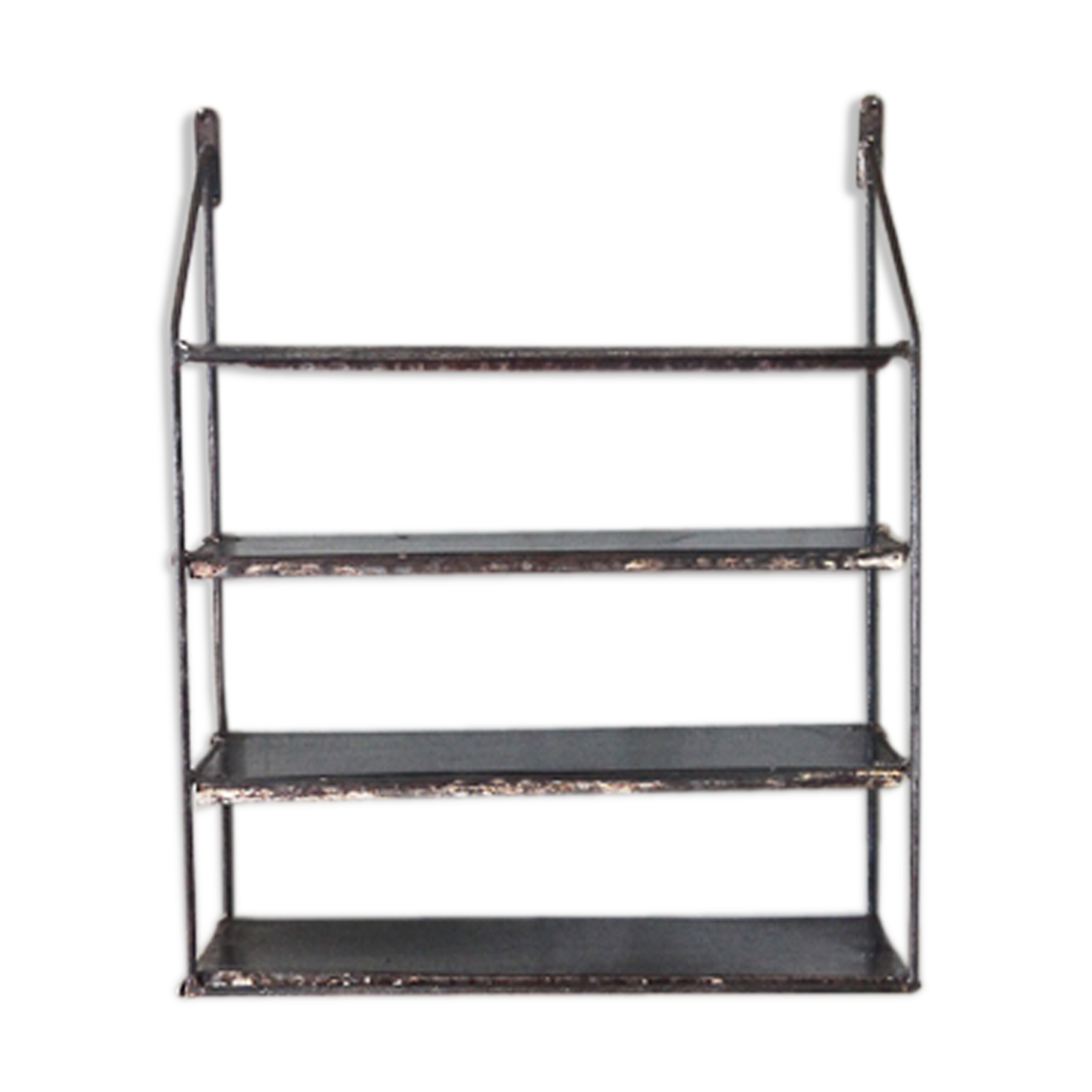 Wall shelf raw metal