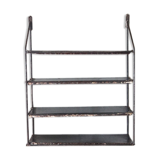 Wall shelf raw metal