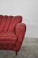 Mid-Century red and gold three-seater sofa by Paolo Buffa, Italy, 50s