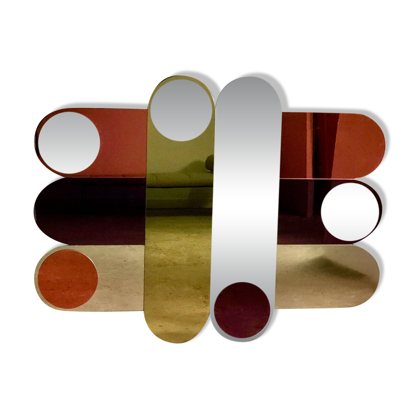 Smoked glass circus mirror 1994's