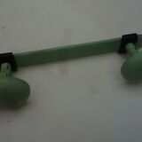 Grey green metal hook 1960s