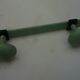 Grey green metal hook 1960s