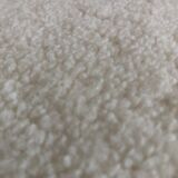 Midcentury White bouclé Heart Chairs, by Kurmanowicz, 1960s, Set of 6