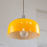 Space Age Yellow Pendant from Guzzini, 1970s