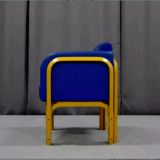 Pair of leather armchairs 1970