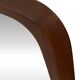 Vintage Large organic Danish mirror in teak