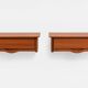 Pair of wall-mounted bedside tables, produced by Permanente Mobili Cantù, ver.