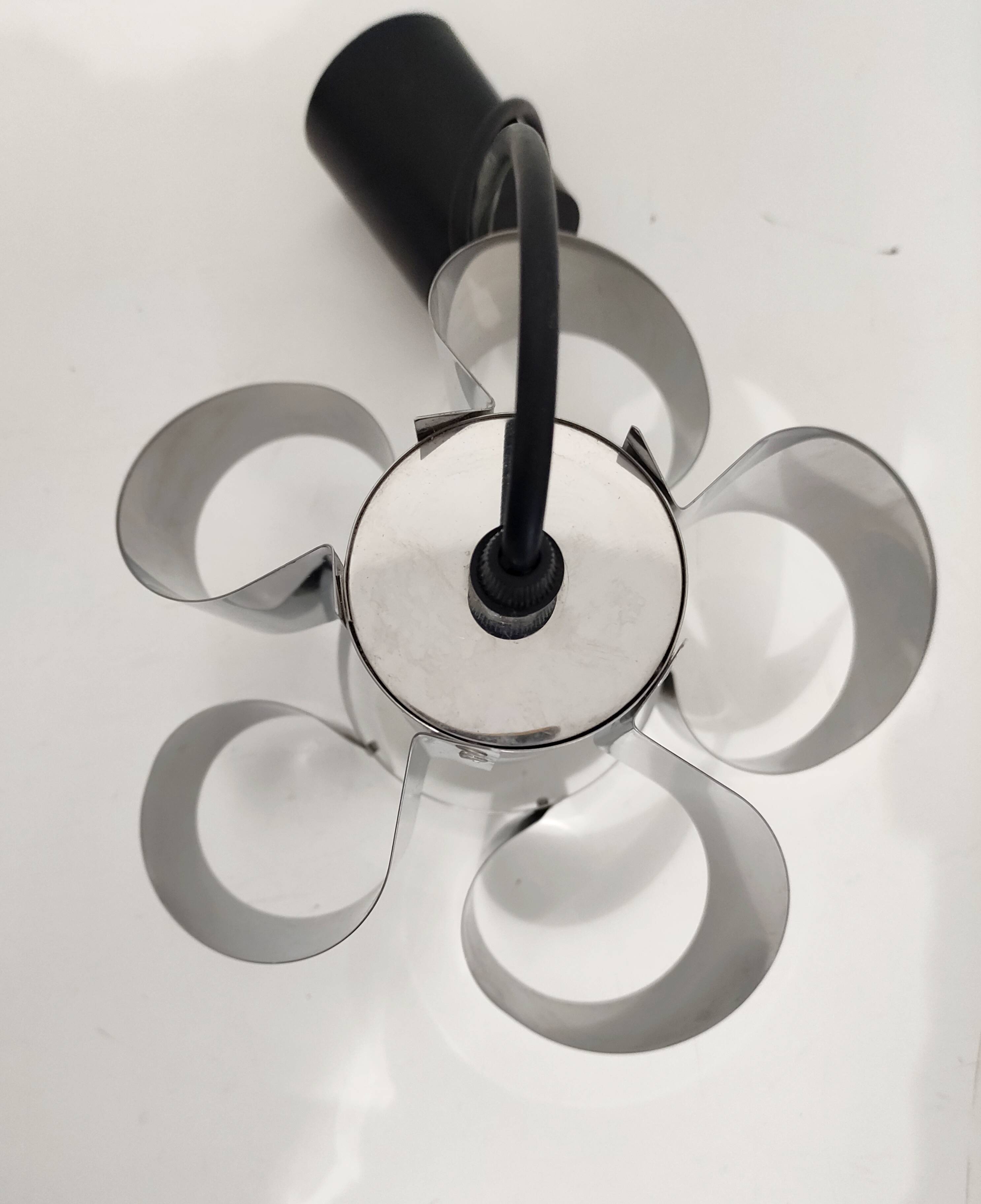 Space Age swirl pendant light