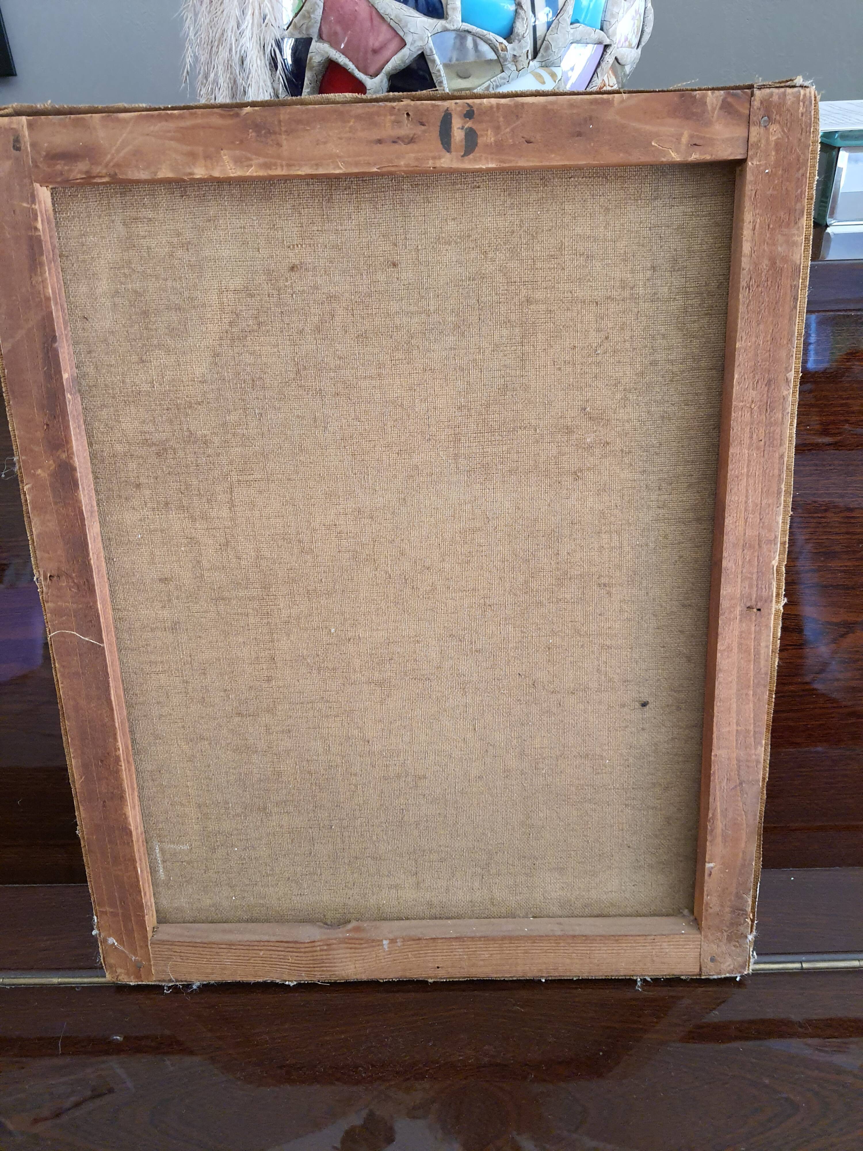 Painting on canvas flowers