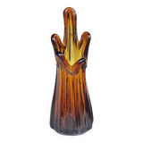 Ancien vase soliflore verre soufflé
